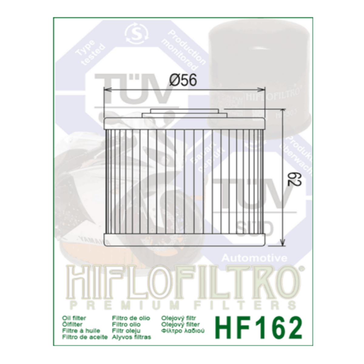 HiFlo Filtro HF162